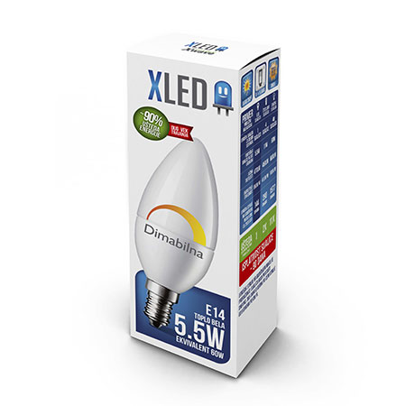 Xled E14 5.5W Dimmable 01